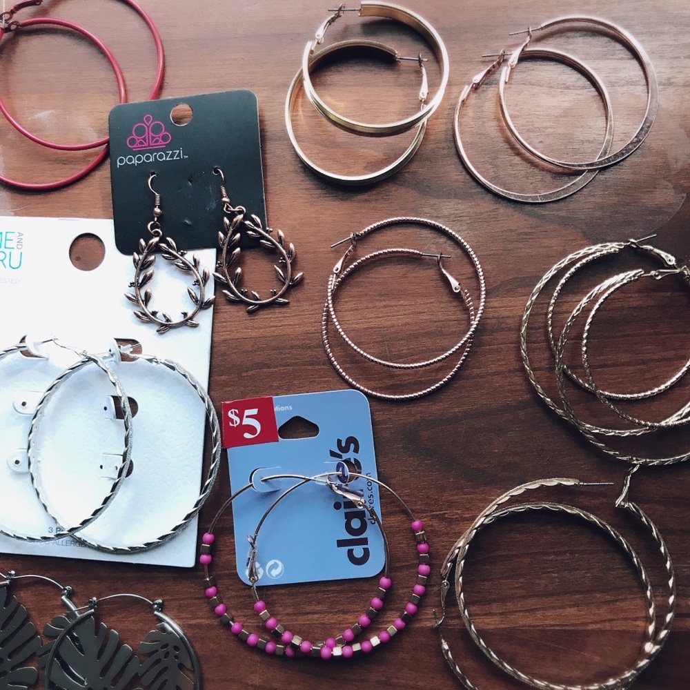 Lot of Hoop Earrings